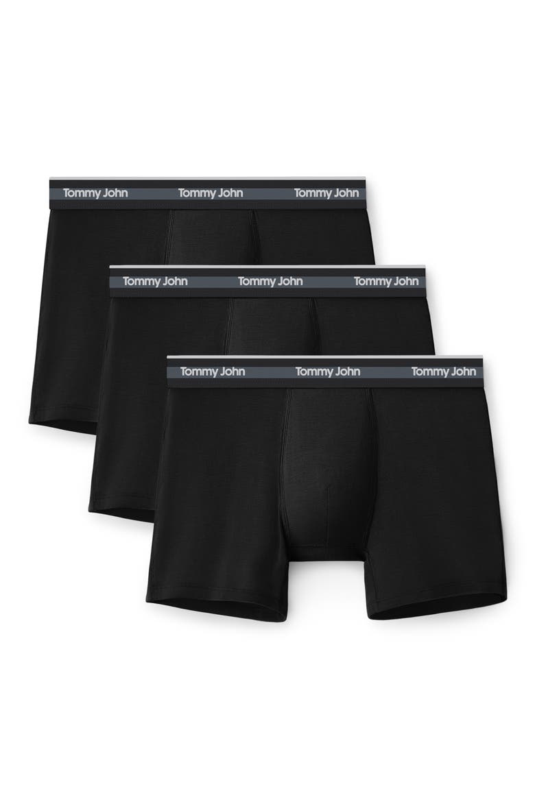 3-Pack Comfort Micro 4-Inch Boxer Briefs, Main, color, BLACK