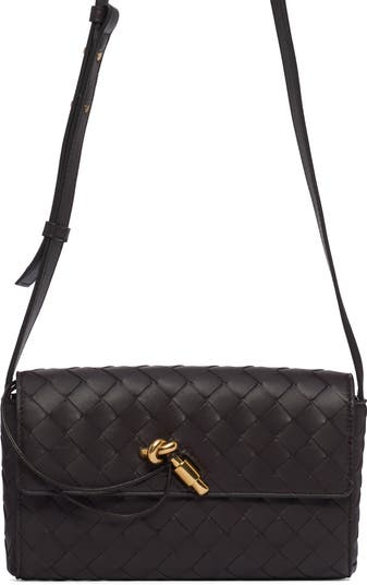 【BOTTEGA VENETA】INTRECCIATO SMALL CROSSBODY BAG Bottega Veneta Mini Intrecciato Leather Crossbody Bag