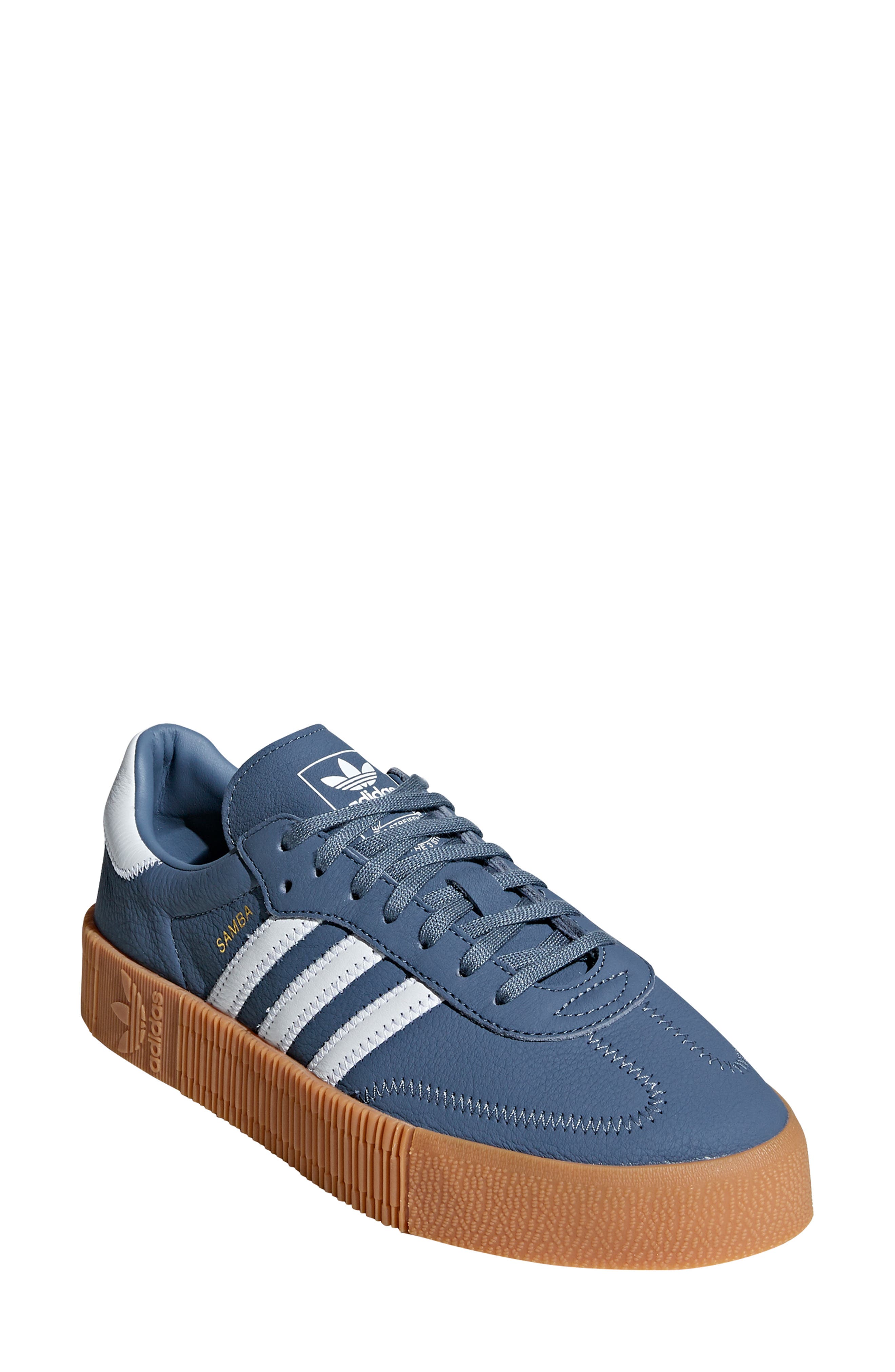 Samba Rose Sneaker, Main, color, RAW STEEL/ WHITE/ GUM