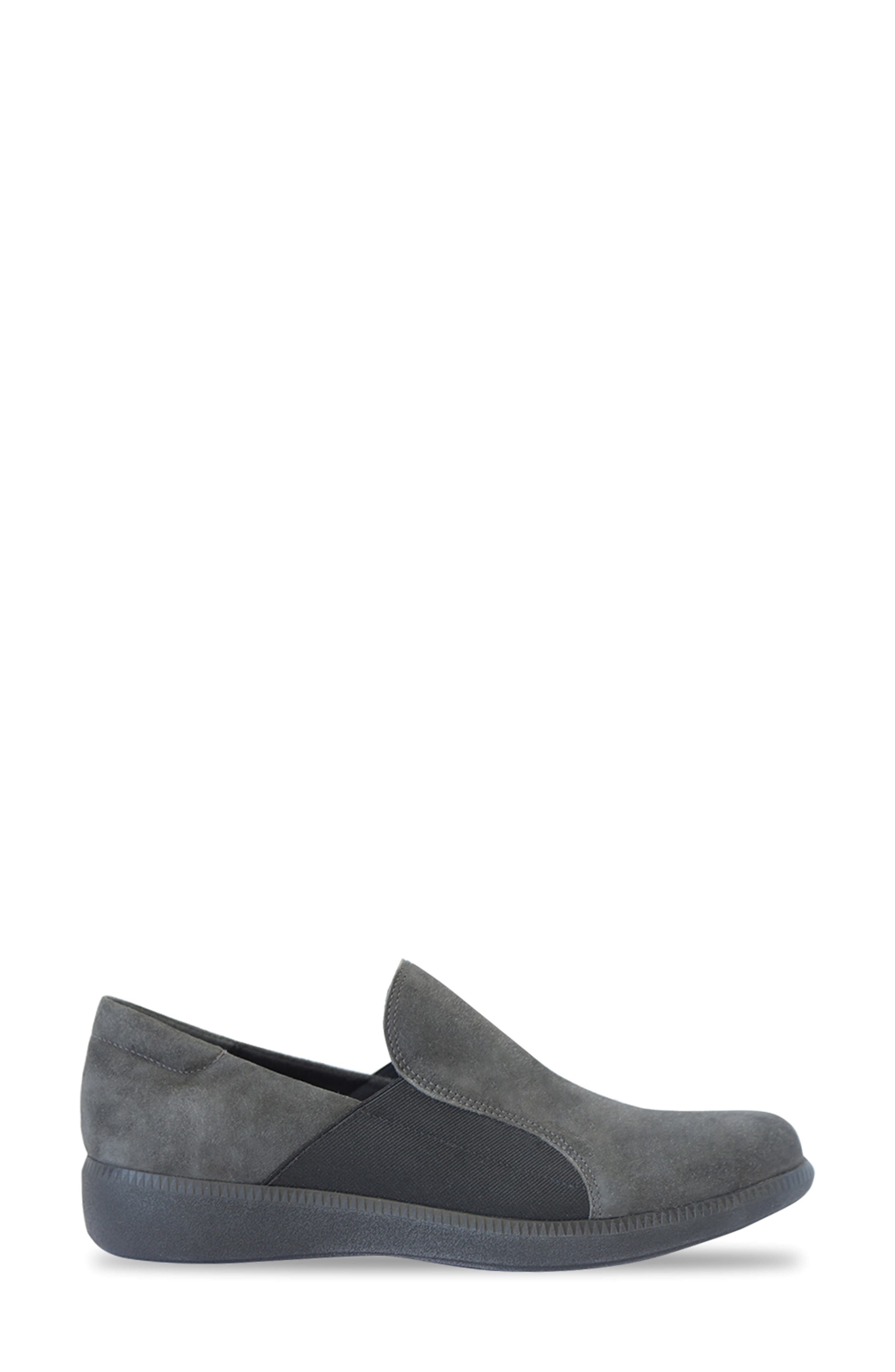 Munro Clay Wedge Slip-On Sneaker, Alternate, color, Grey Suede