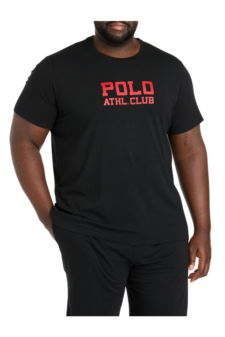 Big & Tall Athletic Club Performance T-Shirt, Main, color, BLACK
