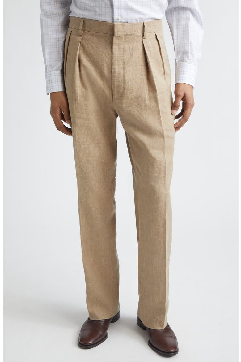 Glenn Hand-Tailored Suit Trousers, Main, color, KHAKI MULTI
