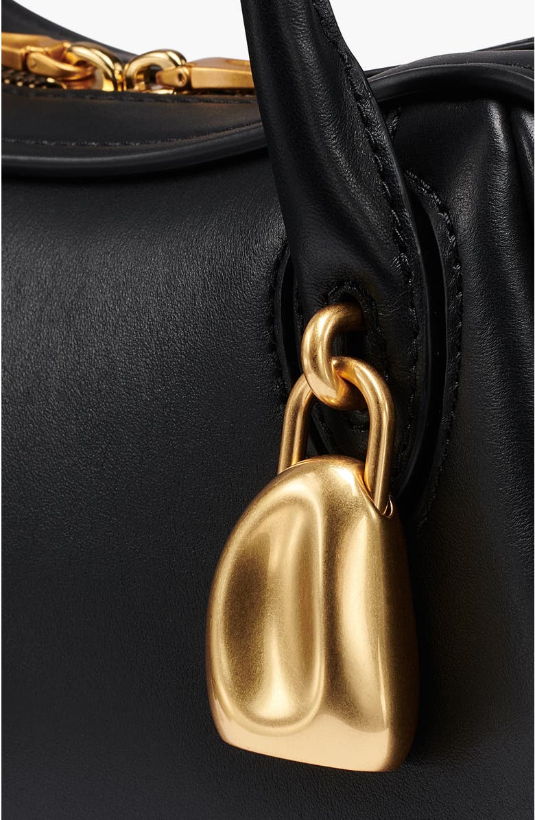 Donna Karan New York Terry Shoulder, Alternate, color, Blk/Gold