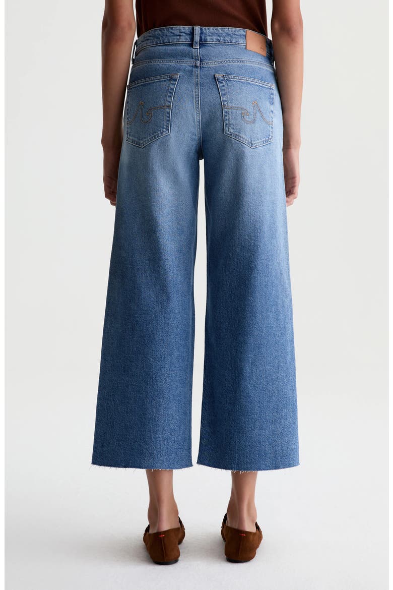 Saige Raw Hem Ankle Wide Leg Jeans, Alternate, color, 17 YEARS DUET