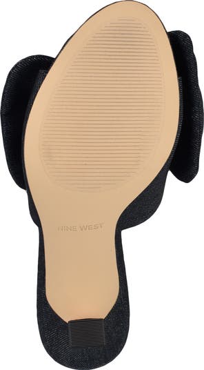 Nine West*上品*脚長効果*リボン*サンダル*ミュール/Trina Trina Bow Mule Sandals – Nine West