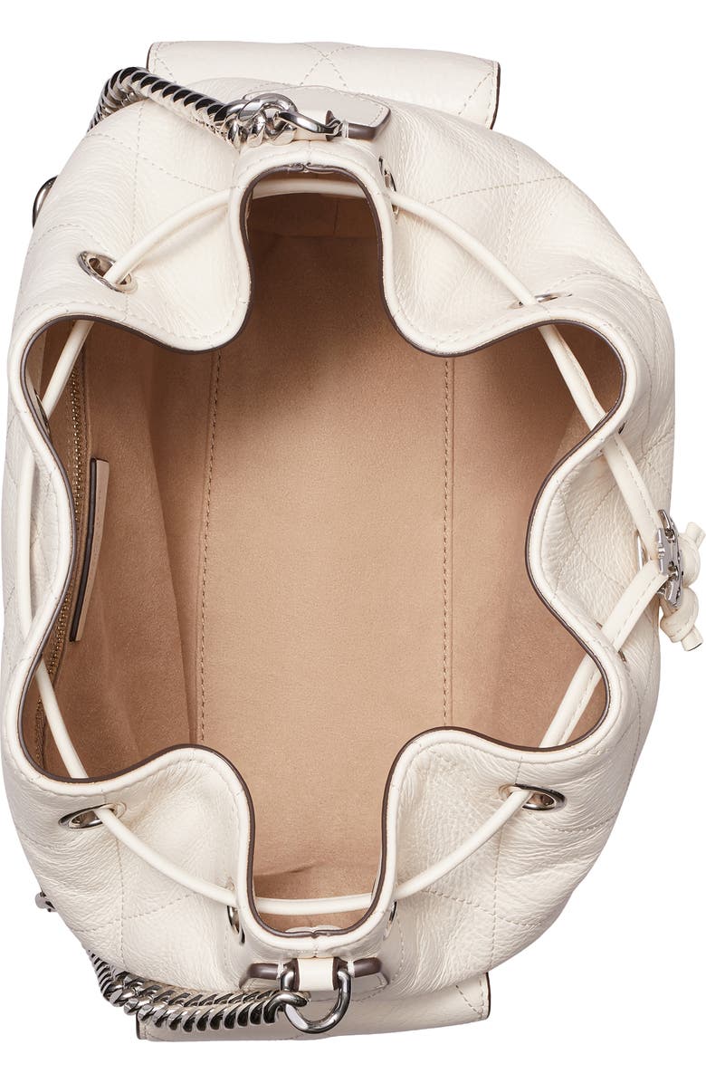 Tory Burch Charlie Quilted Leather Drawstring Shoulder Bag, Alternate, color,