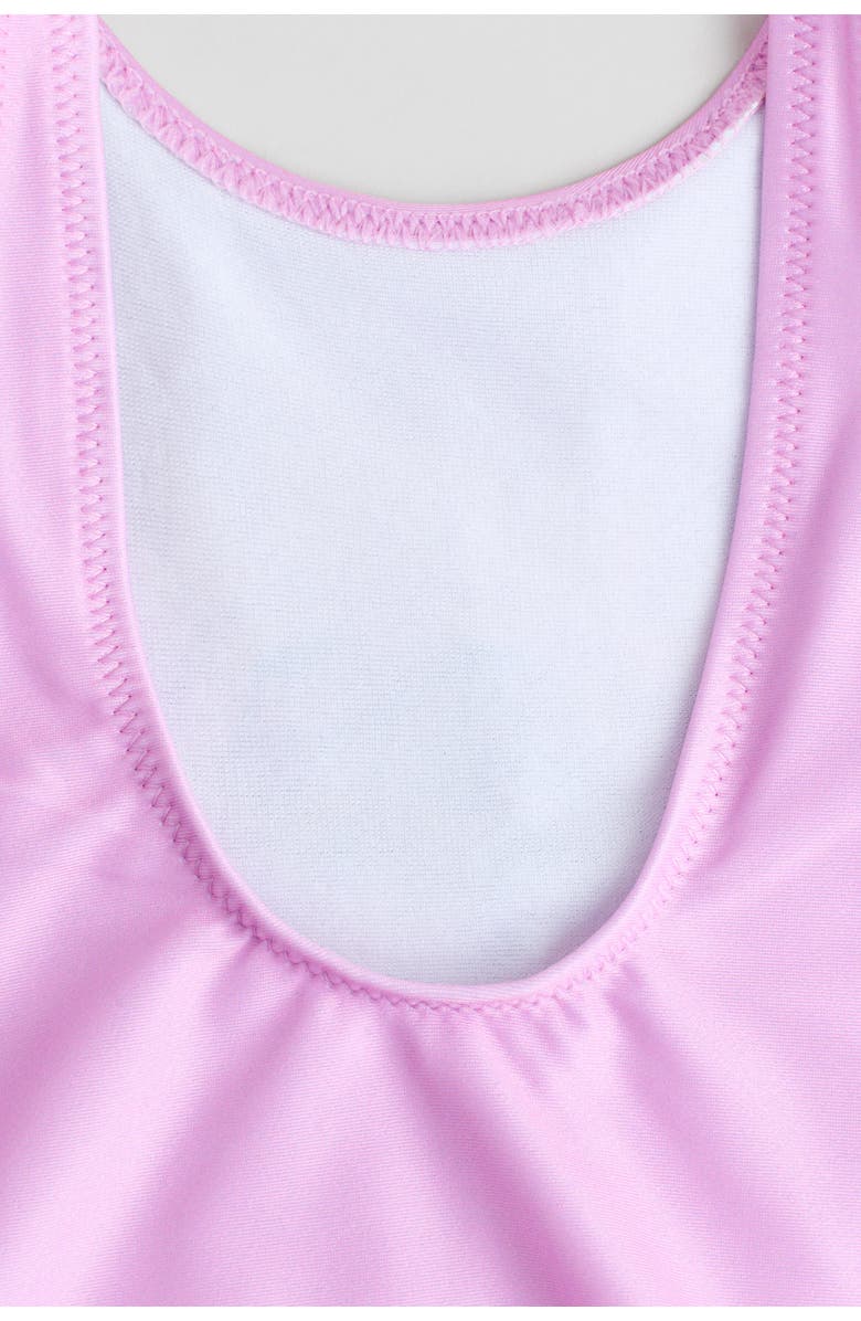 H&M Printed Knot-detail Swimsuit, Alternate, color, Purple/Paw Patrol