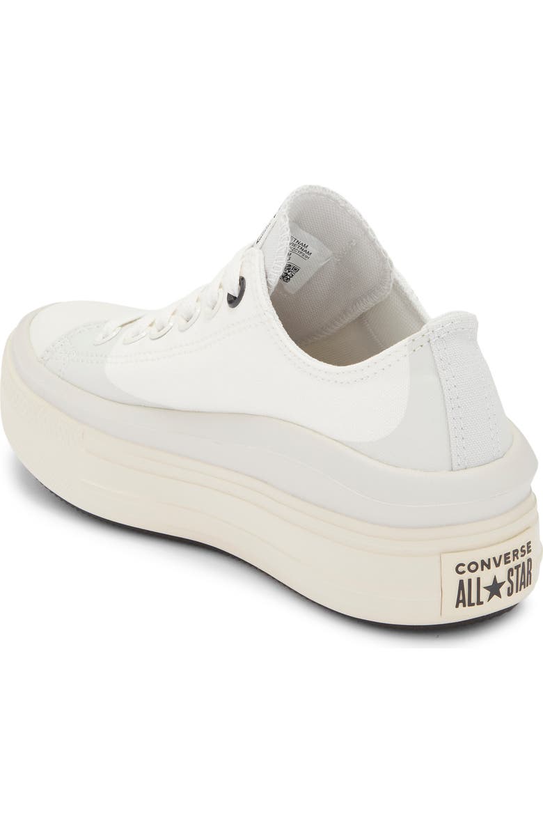 Converse Chuck Taylor<sup>®</sup> All Star<sup>®</sup> Move Low Top Platform Sneaker, Alternate, color, Vintage White/ Barely Grey
