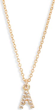 Set & Stones Gemma Initial Necklace