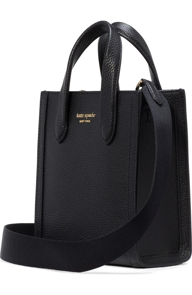 Kate Spade New York mini manhattan pebbled leather tote, Alternate, color,