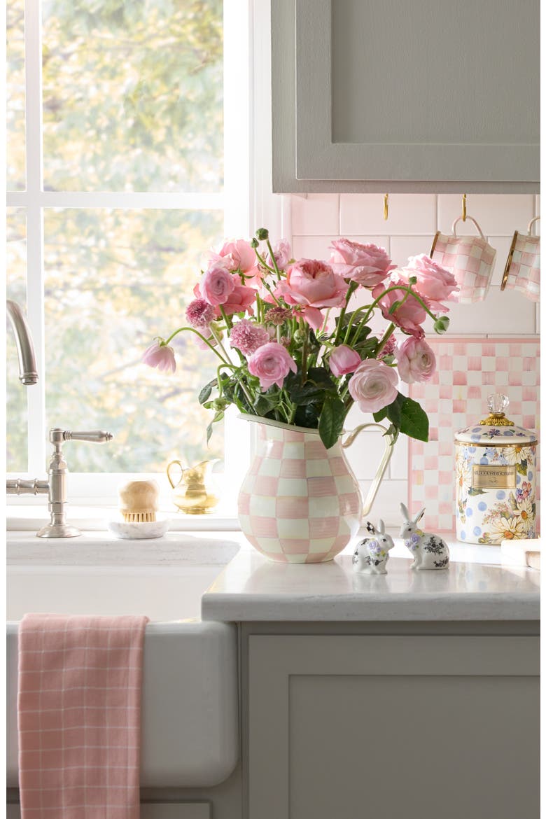 Rosy Check Pitcher, Alternate, color, PINK/ WHITE