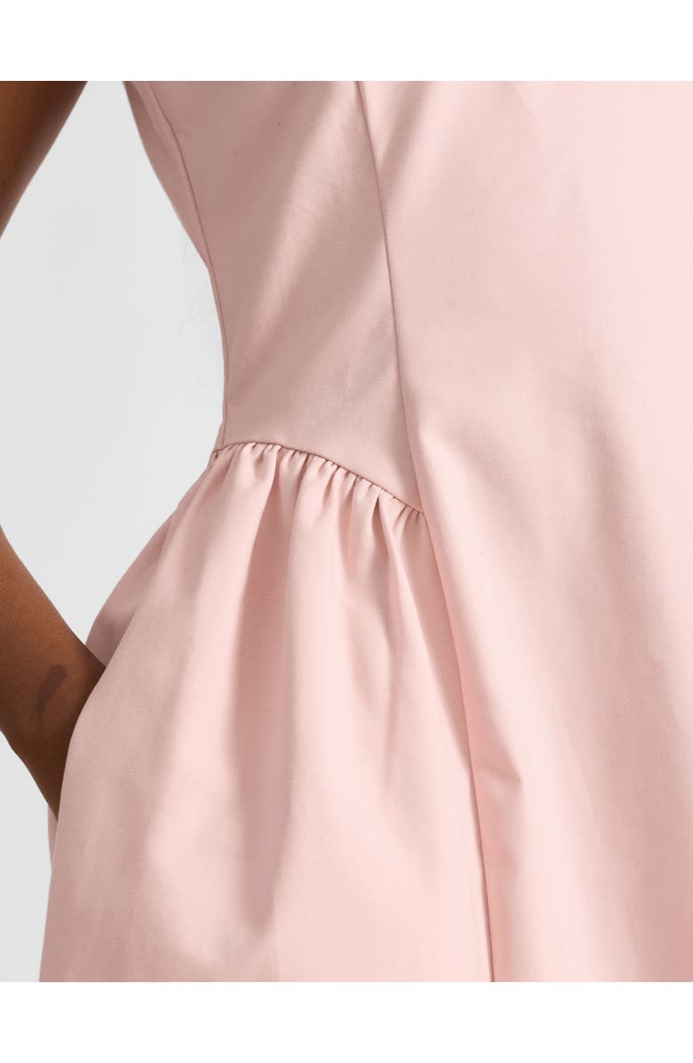 Albaray Cotton Sateen Gathered Side Dress, Alternate, color, Pink