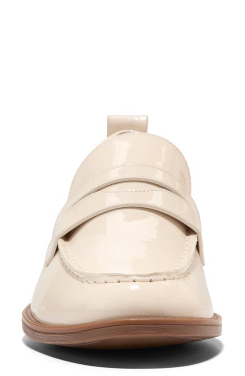 Cole Haan Stassi Penny Loafer In Ivory Patent Leather