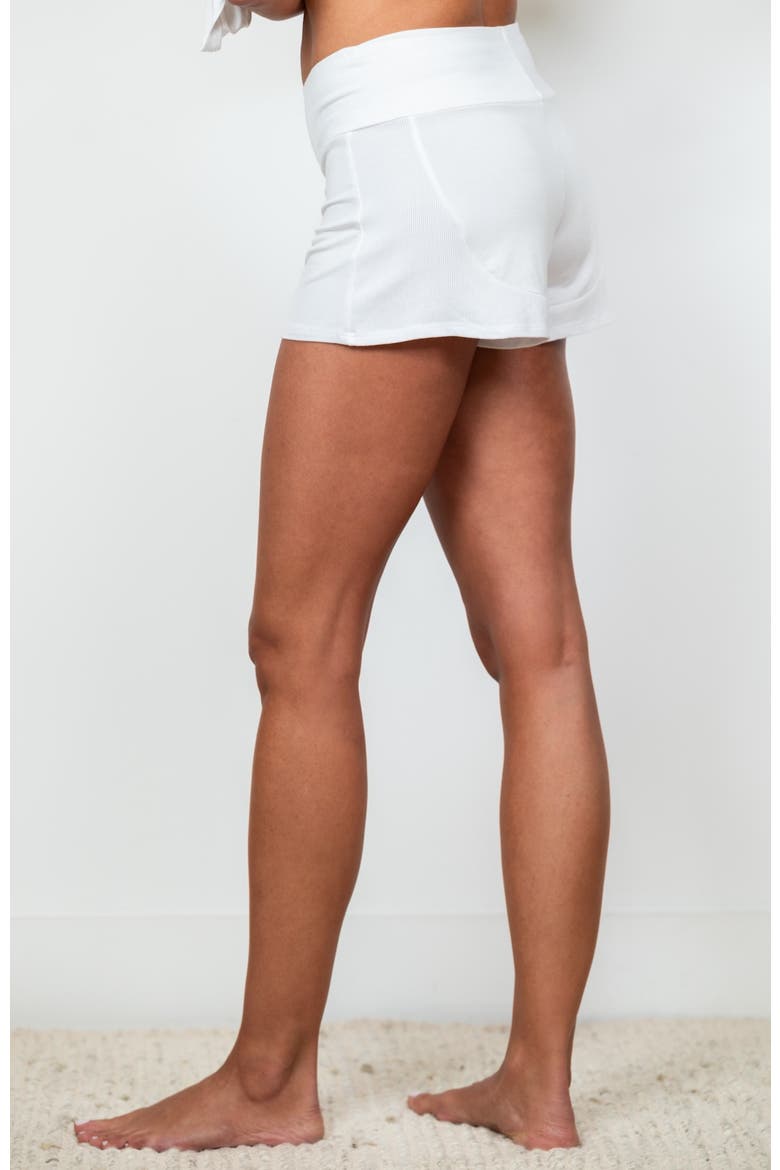 Walk of Fame Lounge Sleep Shorts, Alternate, color, White