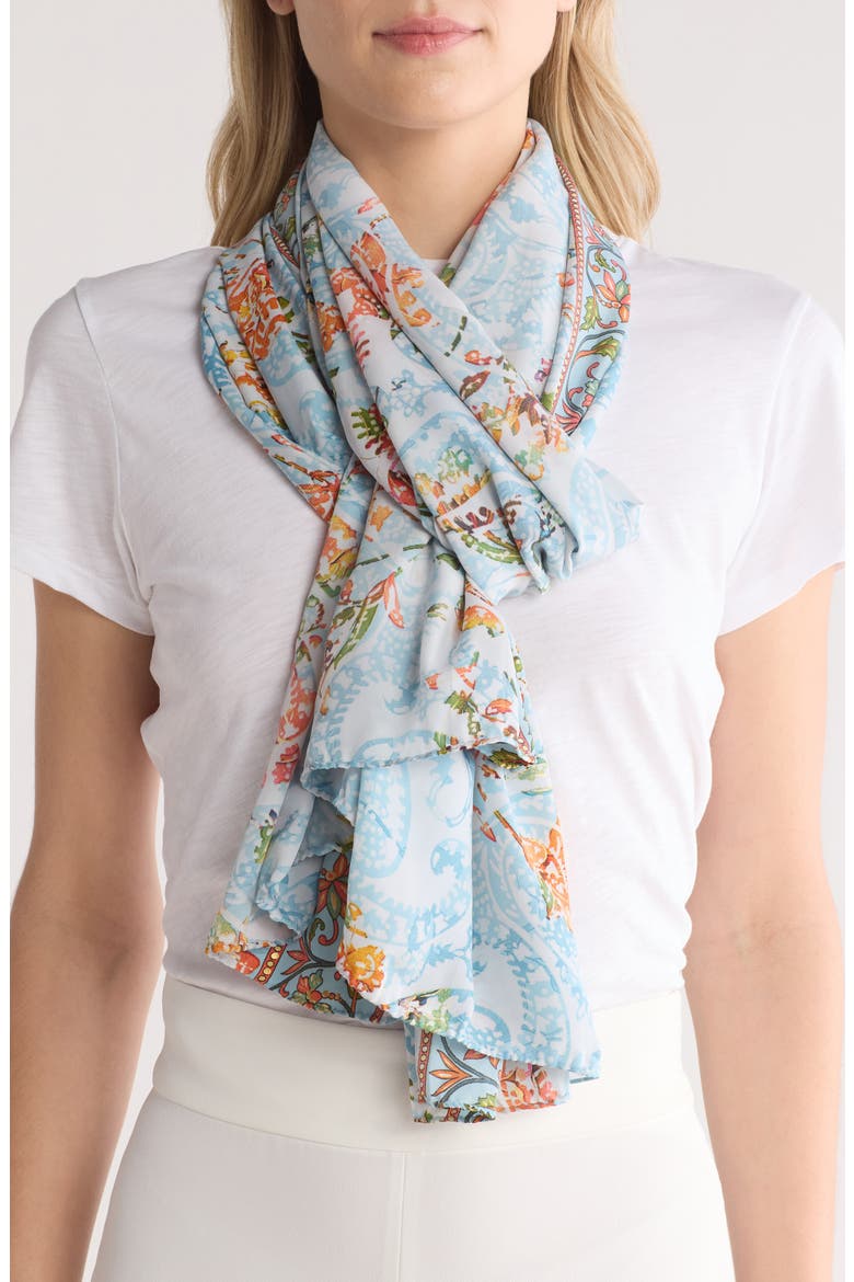 Paisley Print Pareo, Main, color, BLUE