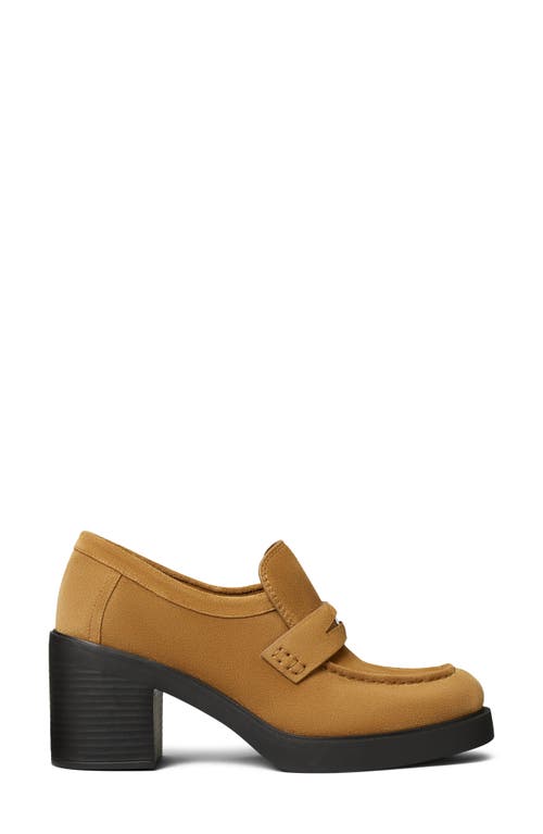Tory Burch Block Heel Penny Loafer In Black