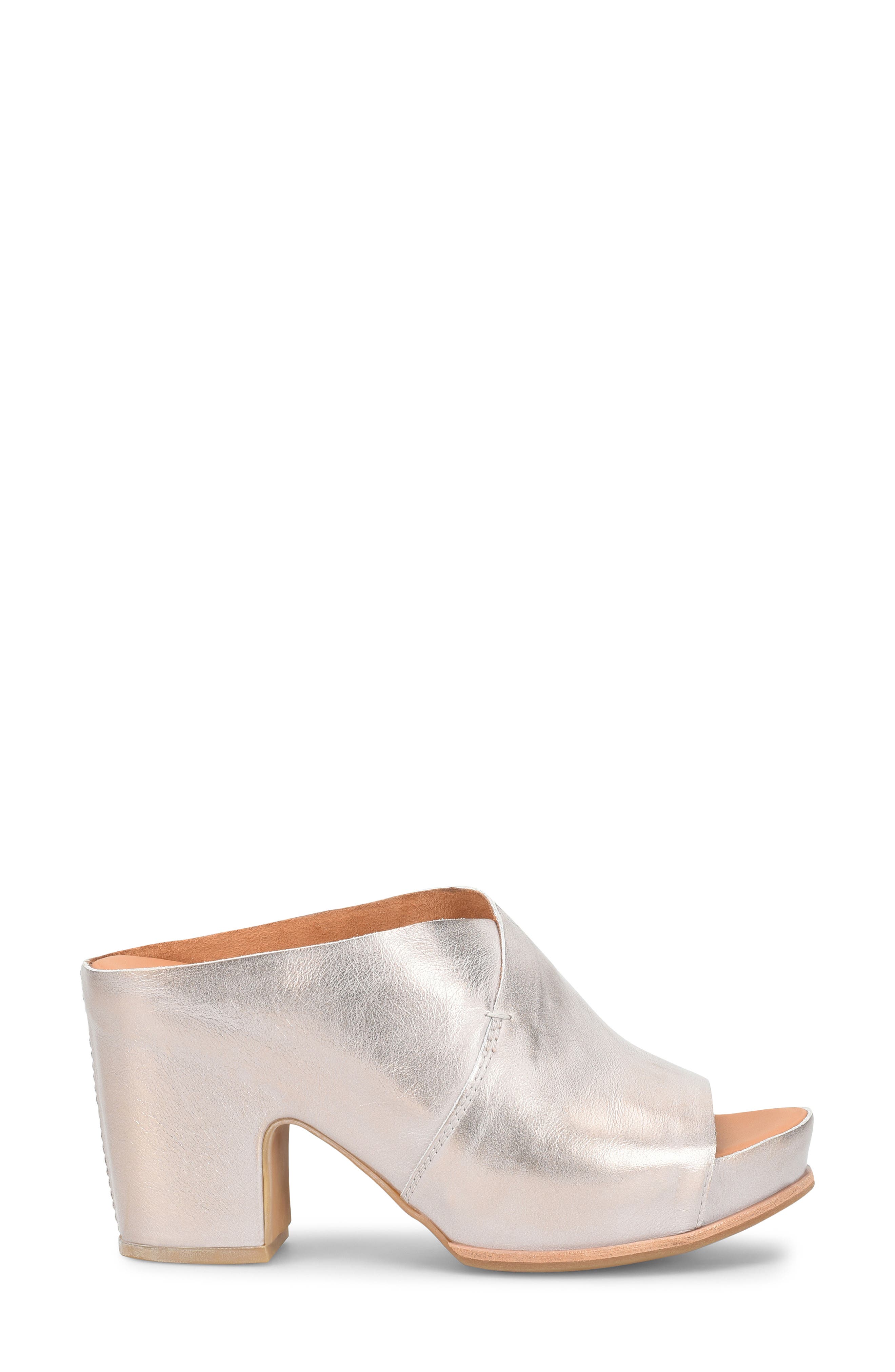 Kork-Ease<sup>®</sup> Stowe Platform Slide Sandal, Alternate, color, Champagne Metallic
