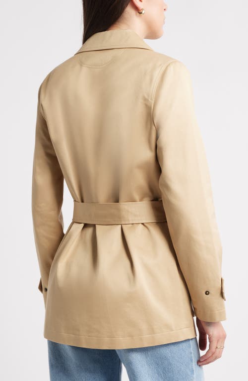 Caslonr Caslon(r) Utility Cotton Trench Coat In Brown