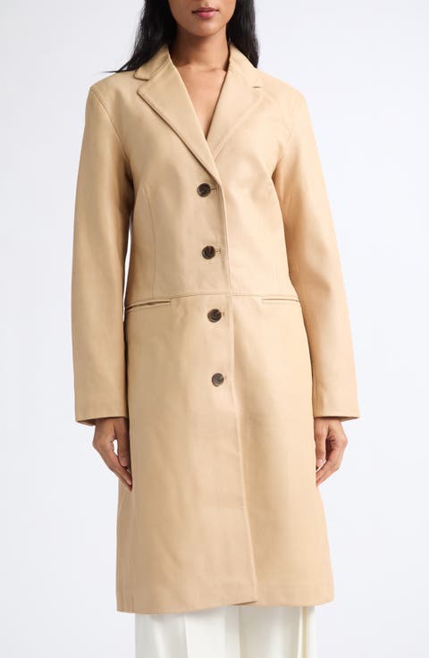 Wyatt Longline Leather Coat