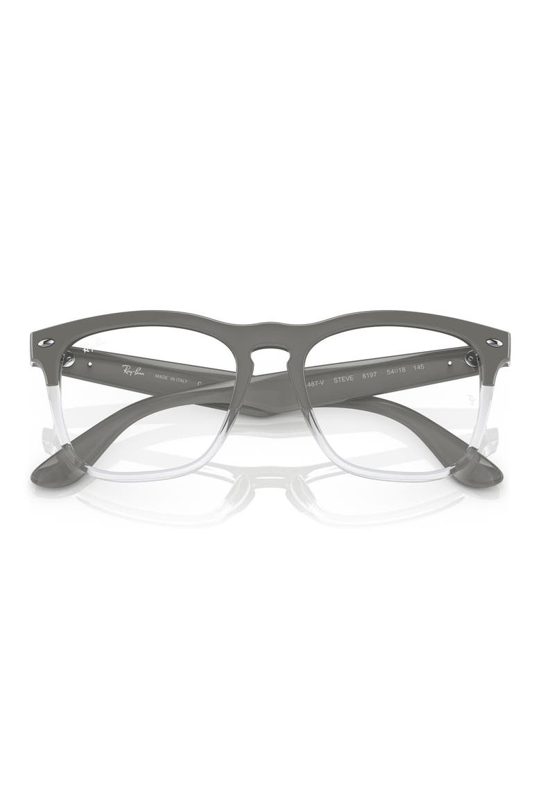 Steve 54mm Square Optical Frames, Alternate, color, GREY