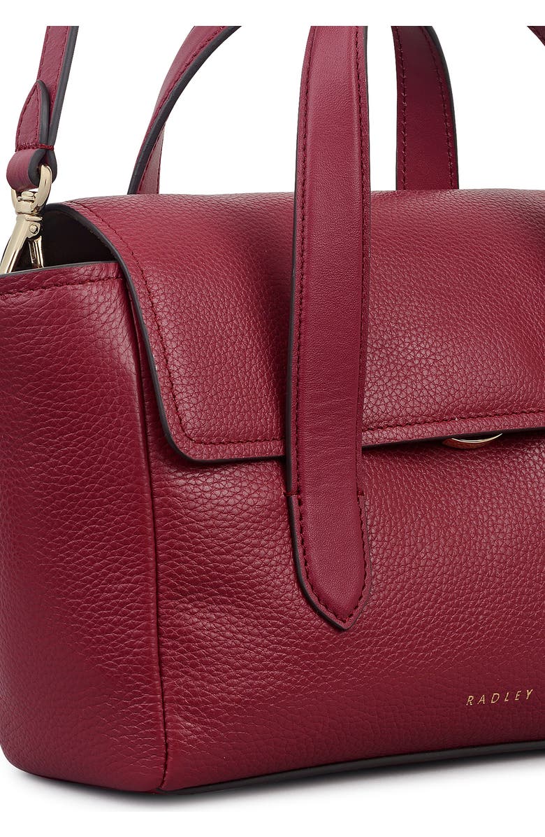 Radley Mayfair Lane Small Flapover Satchel Bag, Alternate, color, Carmine