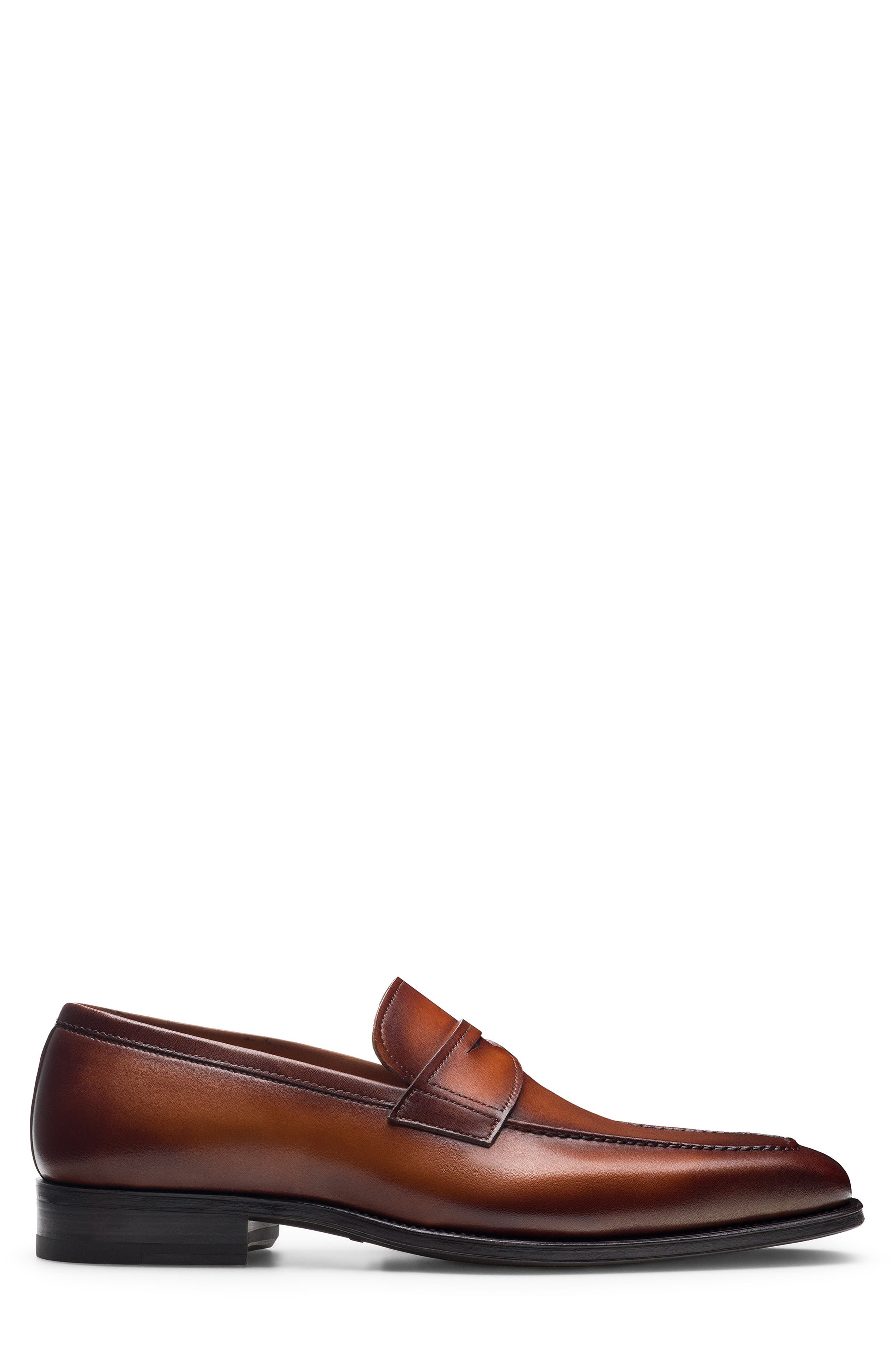 Magnanni Maine Water Resistant Loafer, Alternate, color, Cognac