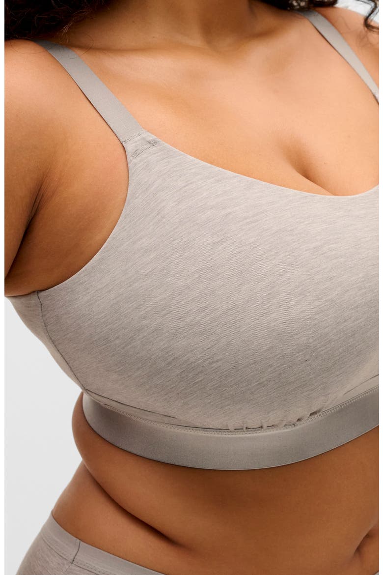 Downtime Wireless Bralette, Alternate, color, GREY MARL