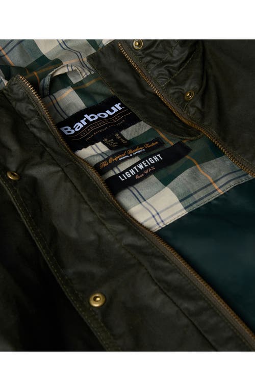 Barbour Hollies Waxed Water Repellent Jacket In Black