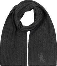 Lauren Ralph Lauren core cable logo scarf
