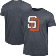 Champion Men's Champion Navy San Diego Padres Cooperstown Logo Tri-Blend T-Shirt