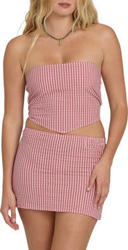Billabong <p>So Stripe Cotton Micro Strapless Top</p>