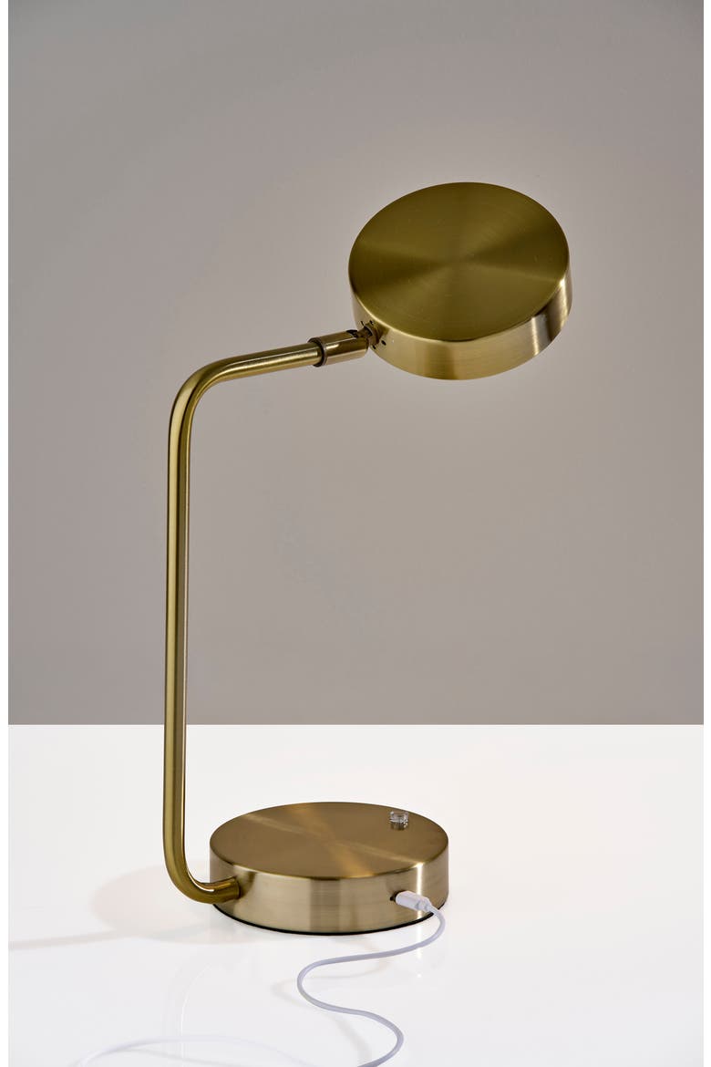 Amari Cordless LED Desk Lamp, Alternate, color, ANTIQUE BRASS