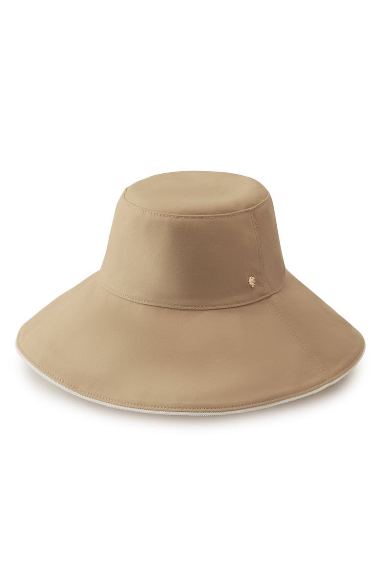 Helen Kaminski Isador Canvas Wide Brim Bucket Hat, Main, color, 
