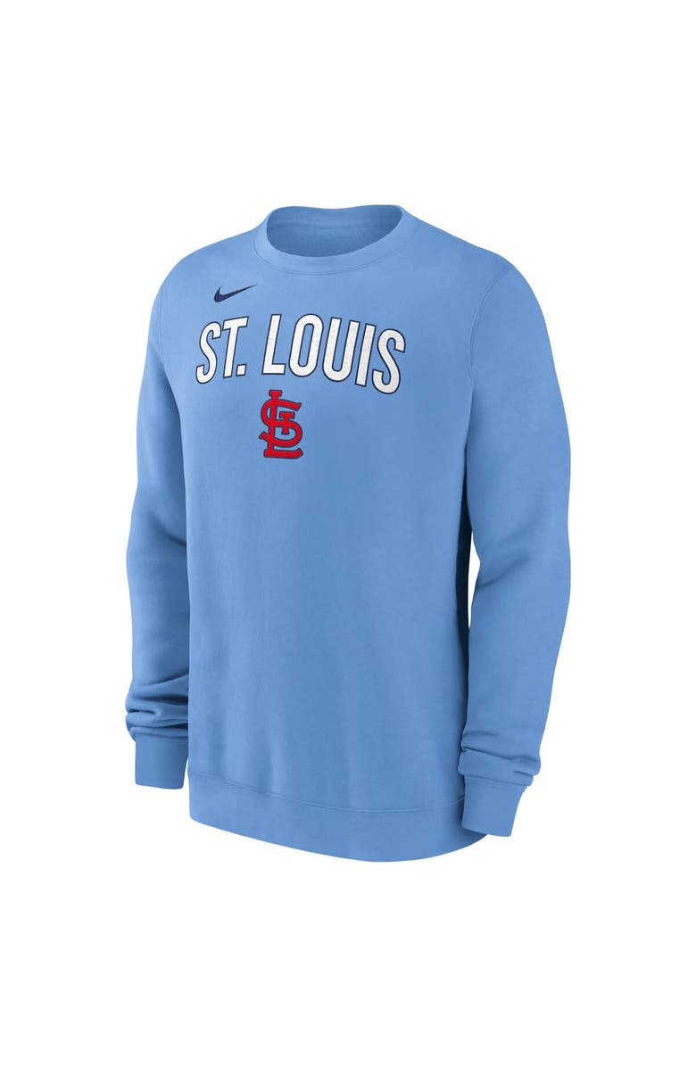 Nike Men's Nike Light Blue St. Louis Cardinals Pullover Sweatshirt, Alternate, color, Light Blue