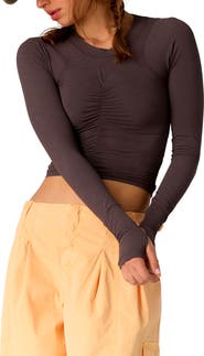 Free People FP Movement Tempo Ruched Long Sleeve T-Shirt