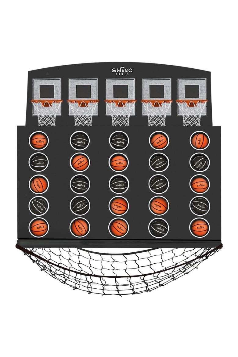 Low Post Lineup | Wall Mounted Basketball 4 In A Row, Main, color, Black