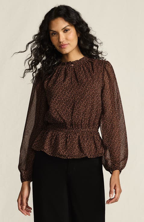 Chiffon Peplum Top