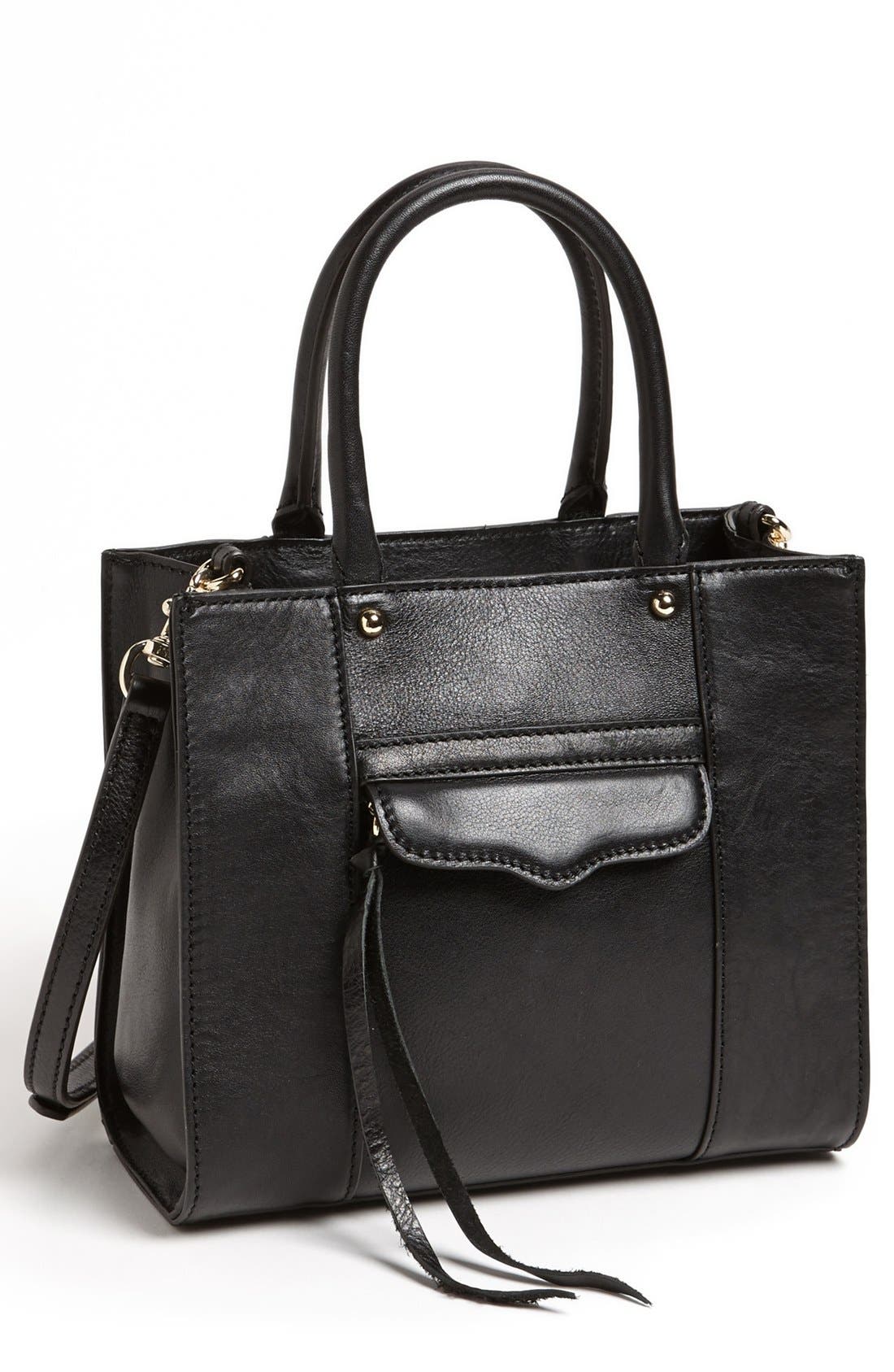 Rebecca Minkoff 'MAB Mini' Leather Tote, Main, color, 