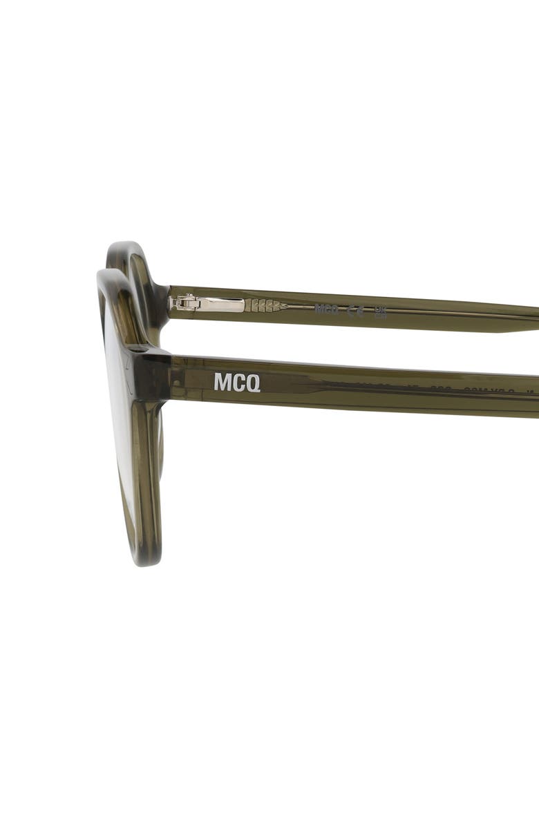 McQueen 51mm Round Optical Glasses, Alternate, color, 