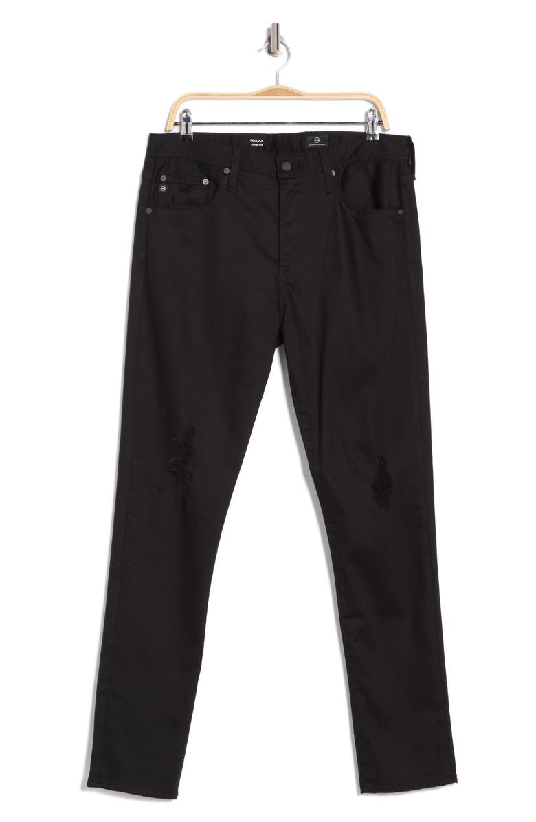 AG Pollock Slim Jeans, Alternate, color, Blackboard