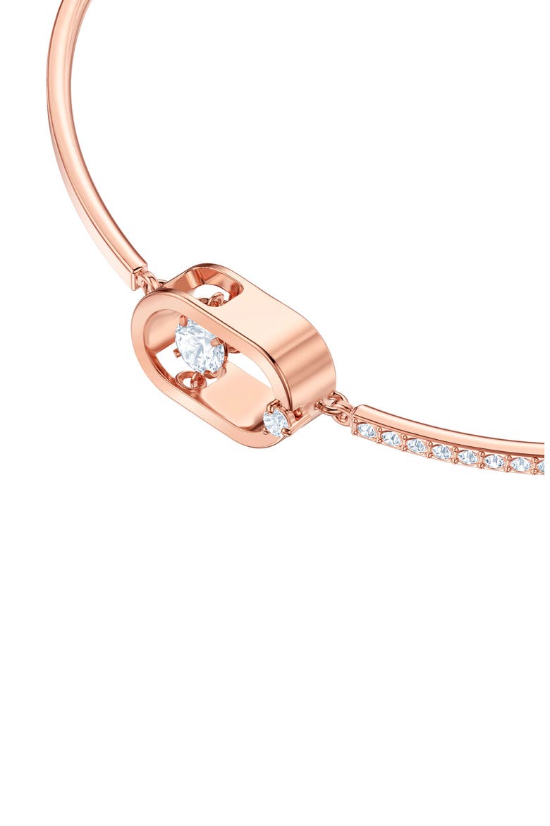 North Crystal Dance Pavé Bracelet, Alternate, color, ROSE GOLD