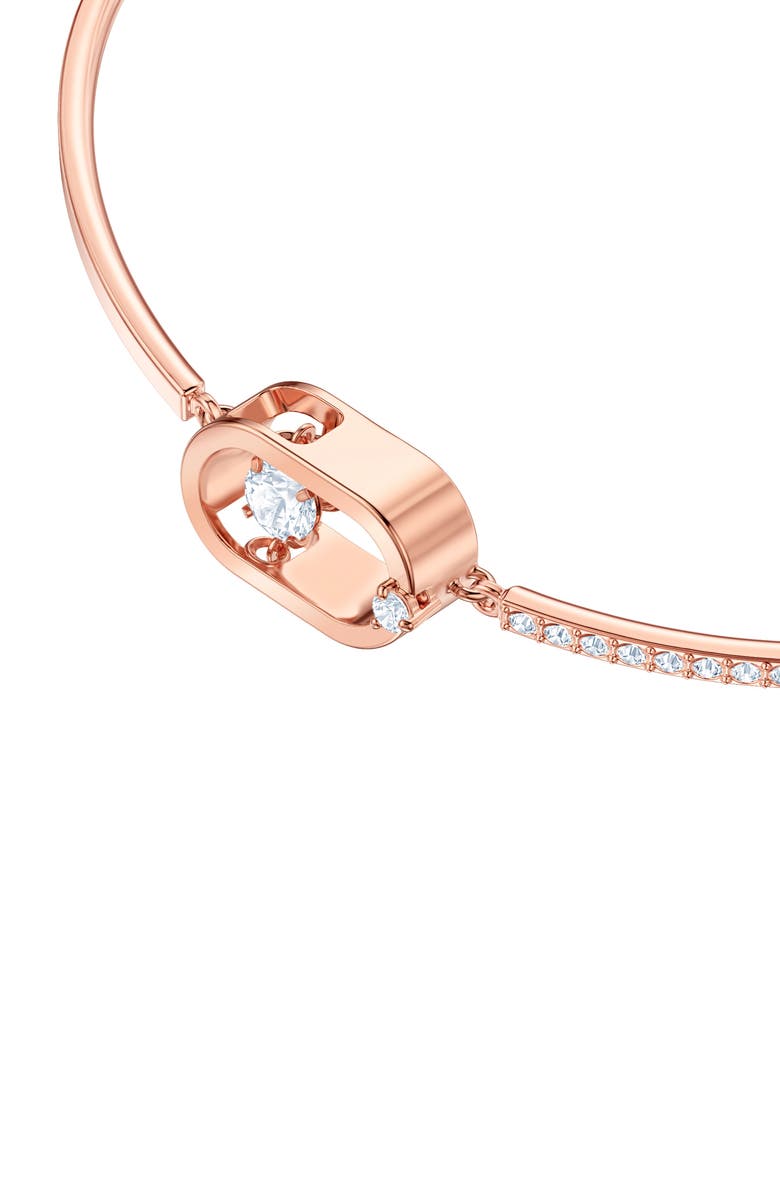 Swarovski North Crystal Dance Pavé Bracelet, Alternate, color, Rose Gold