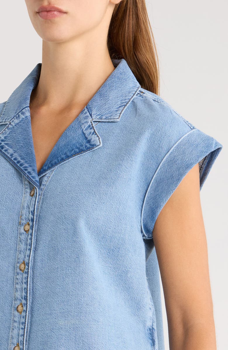 PAIGE Hadley Denim Button-Up Shirt, Alternate, color, Serenity
