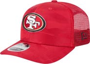 New Era Men's New Era Scarlet San Francisco 49ers Adventure Camo Trucker 9SEVENTY Stretch-Snap Adjustable Hat