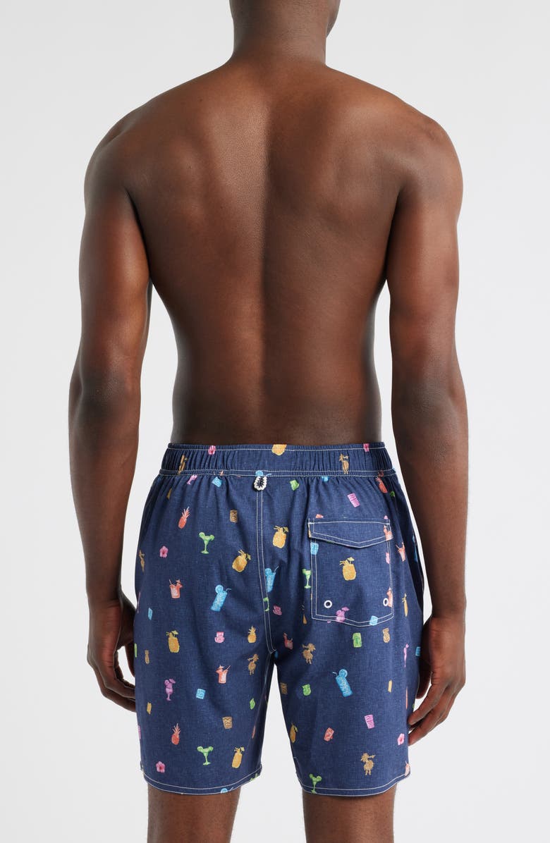 johnnie-O Kanaloa Swim Trunks, Alternate, color, Navy