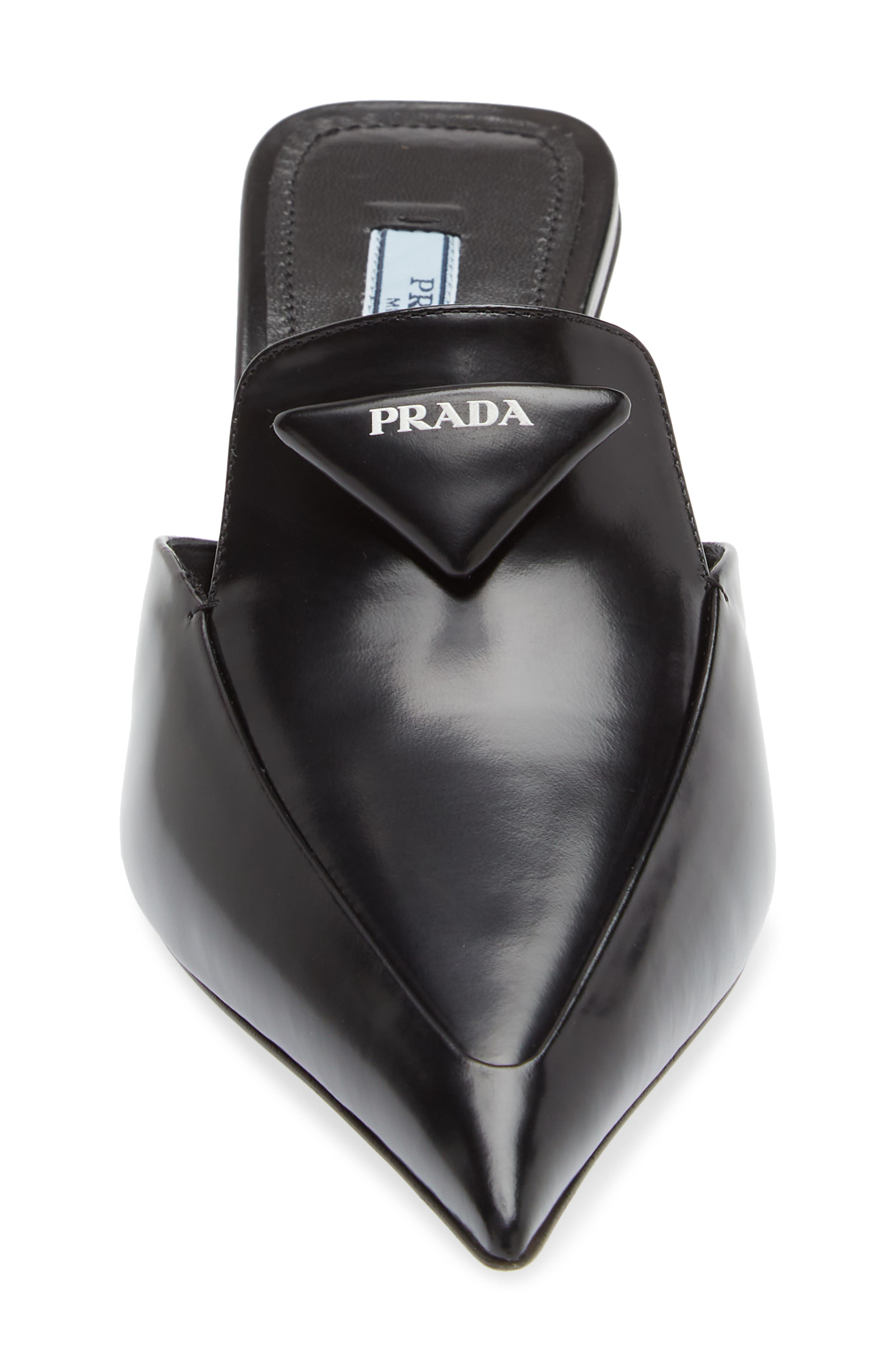 Prada Mocassini Pointed Toe Mule, Alternate, color, 