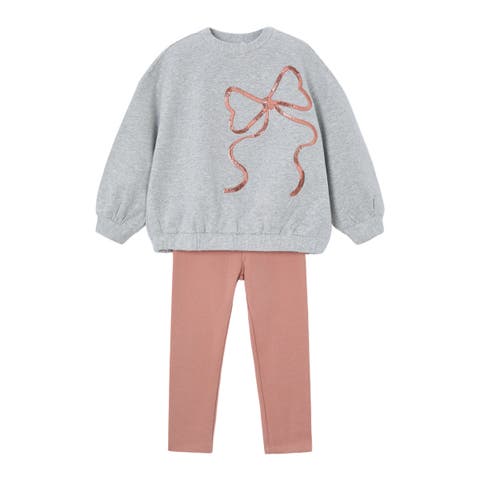 Leggings And Sweatshirt Bow (Toddler, Little Kid & Big Kid)