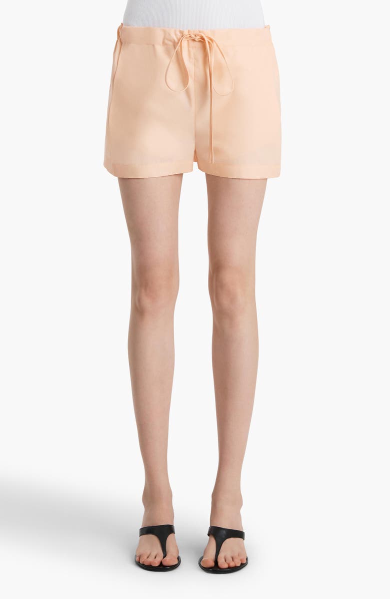 Khaite Robbie Shorts, Main, color, Light Peach
