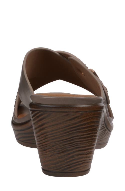 Gc Shoes Ash Comfort Wedge Sandal In Taupe