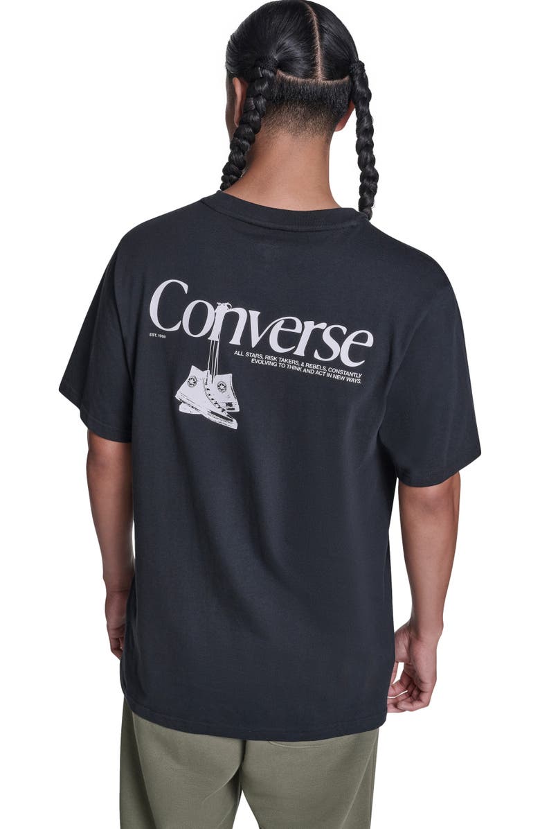 Converse Men's Hanging Shoes T-Shirt, Alternate, color, Converse Black